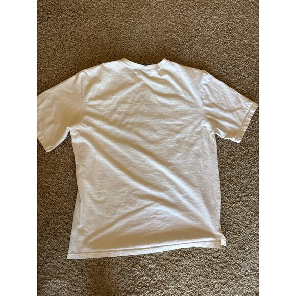 Vintage Land’s End USA Made Rhino Artwork White Large T-Shirt - Picture 6 of 9